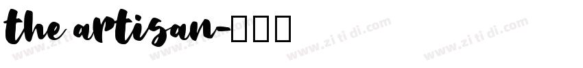 the artisan字体转换